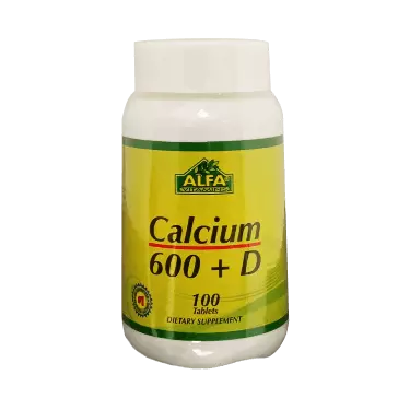 قرص کلسیم + دی 600 میلی گرم آلفا ویتامینز